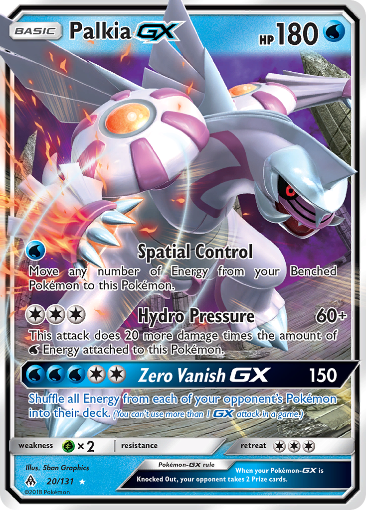 Palkia GX (20/131) [Sun & Moon: Forbidden Light] | Good Games Cannington