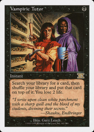 Vampiric Tutor [Classic Sixth Edition] | Good Games Cannington