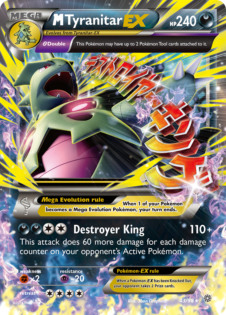 M Tyranitar EX (43/98) [XY: Ancient Origins] | Good Games Cannington
