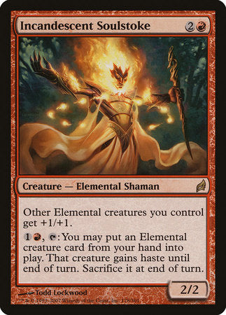 Incandescent Soulstoke [Lorwyn] | Good Games Cannington