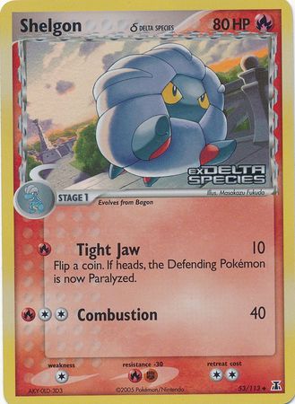 Shelgon (53/113) (Delta Species) (Stamped) [EX: Delta Species] | Good Games Cannington
