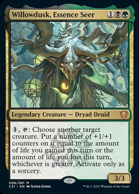 Willowdusk, Essence Seer [Commander 2021] | Good Games Cannington