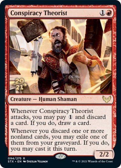 Conspiracy Theorist [Strixhaven: School of Mages Prerelease Promos] | Good Games Cannington