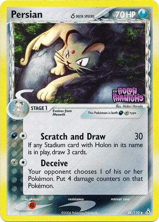 Persian (48/110) (Delta Species) (Stamped) [EX: Holon Phantoms] | Good Games Cannington