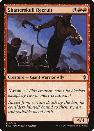Shatterskull Recruit [Battle for Zendikar] | Good Games Cannington