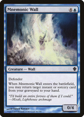Mnemonic Wall [Commander 2013] | Good Games Cannington