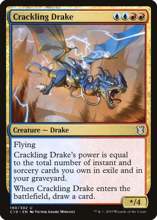 Crackling Drake [Commander 2019] | Good Games Cannington