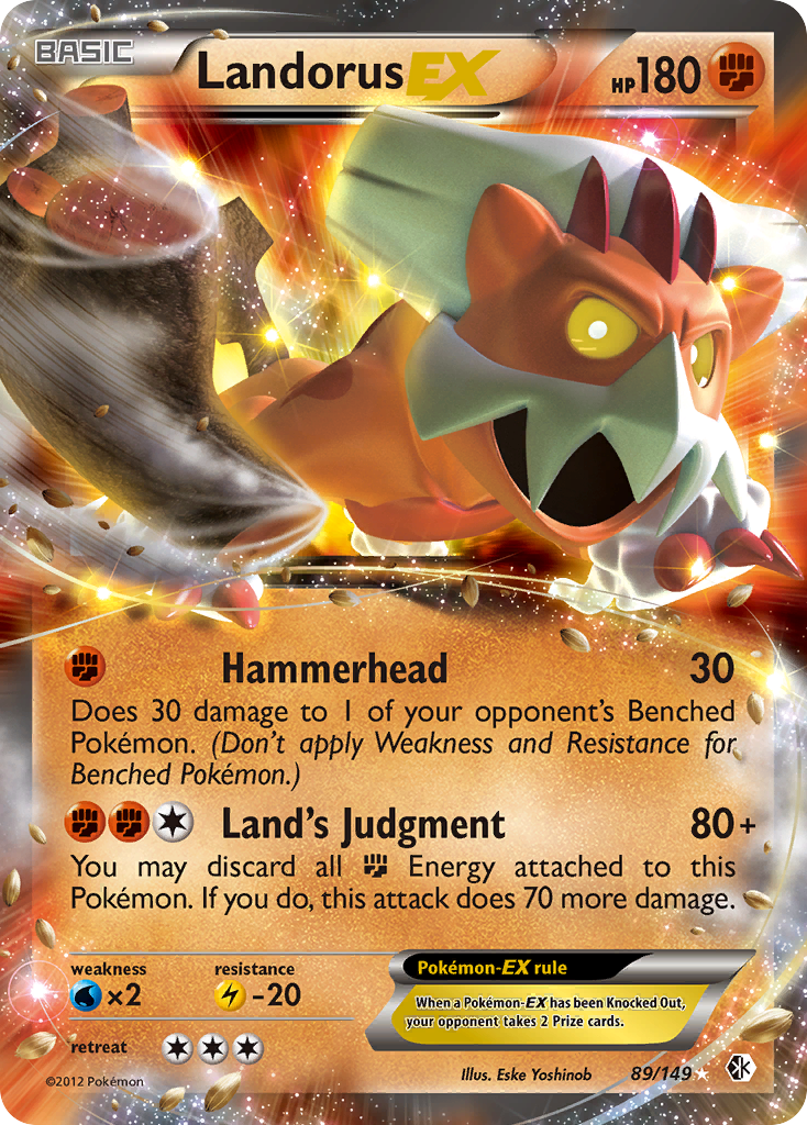 Landorus EX (89/149) [Black & White: Boundaries Crossed] | Good Games Cannington