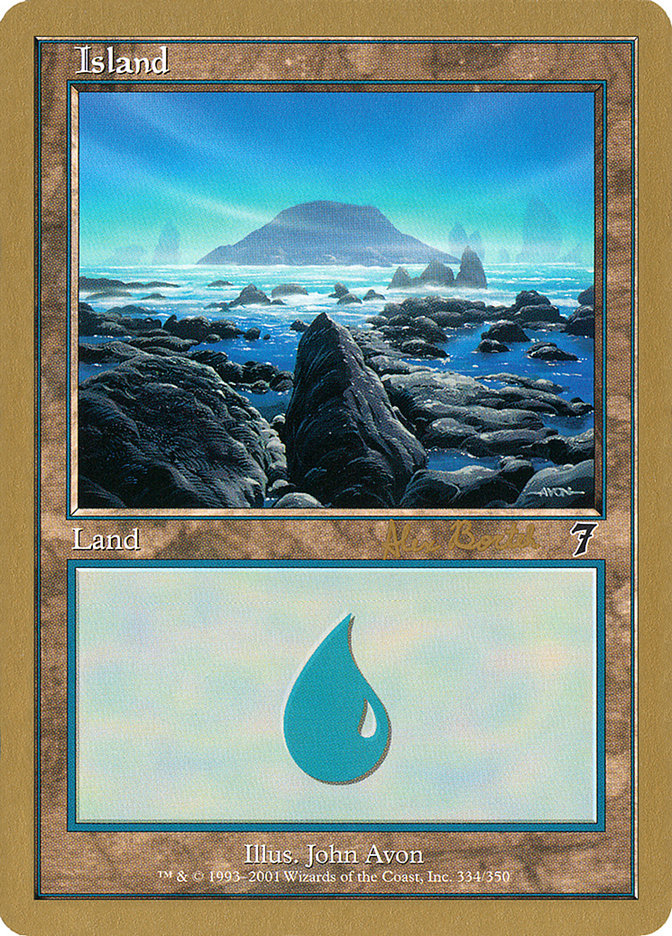 Island (ab334) (Alex Borteh) [World Championship Decks 2001] | Good Games Cannington