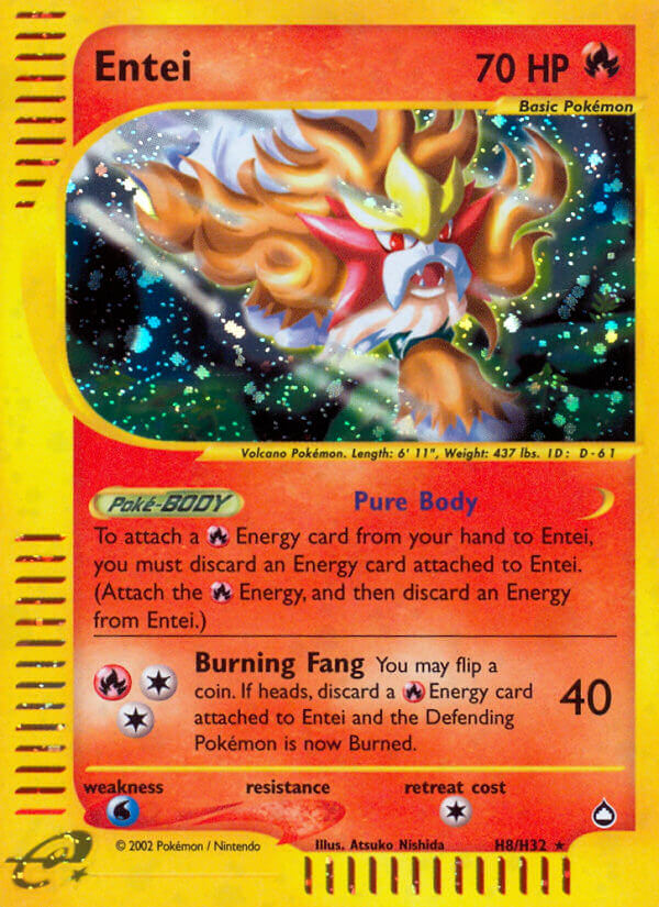 Entei (H8/H32) [Aquapolis] | Good Games Cannington