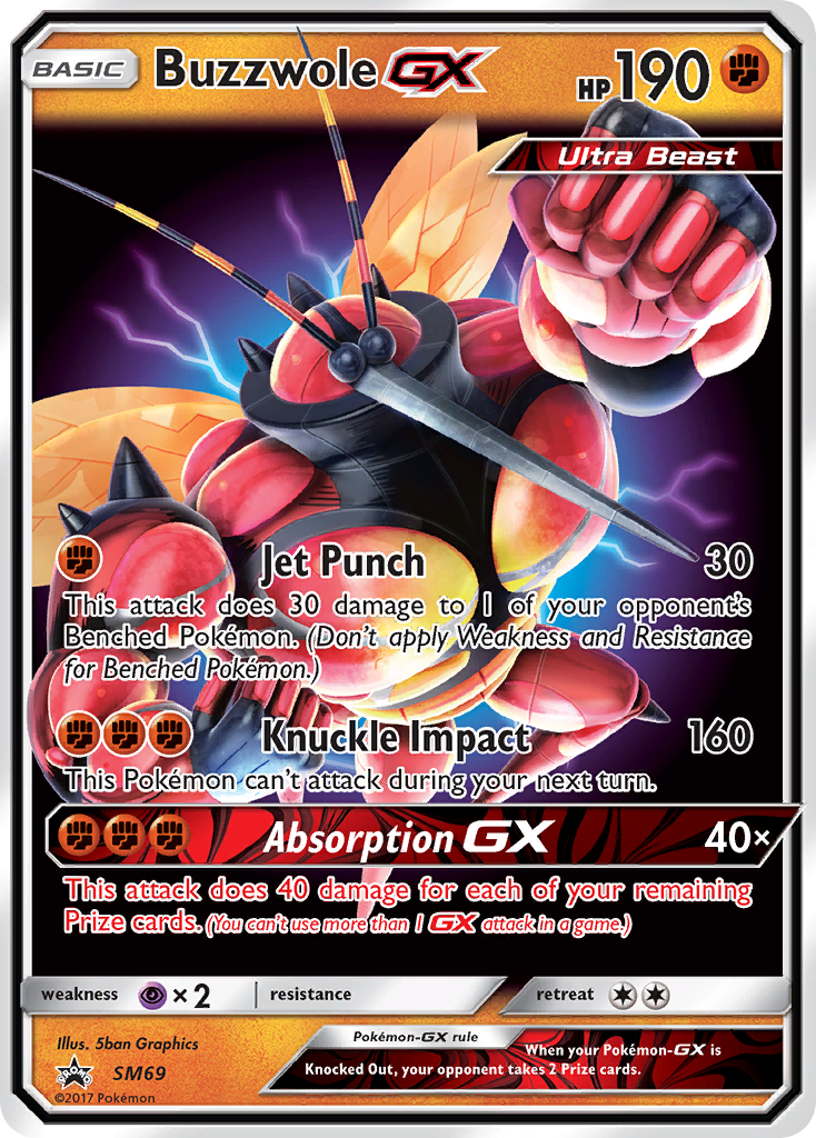 Buzzwole GX (SM69) [Sun & Moon: Black Star Promos] | Good Games Cannington