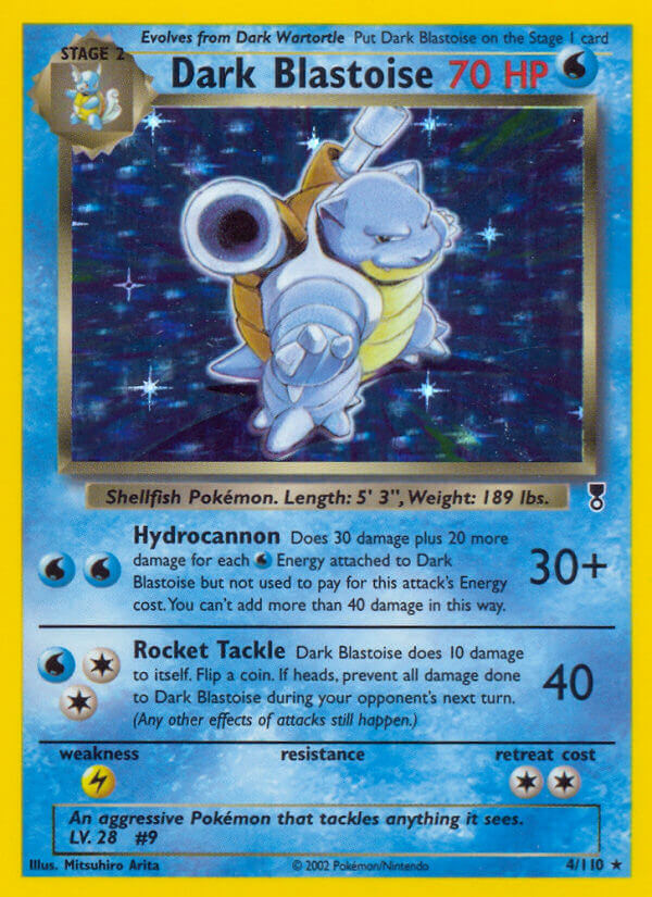 Dark Blastoise (4/110) (WotC) (Theme Deck Exclusive) [Legendary Collection] | Good Games Cannington