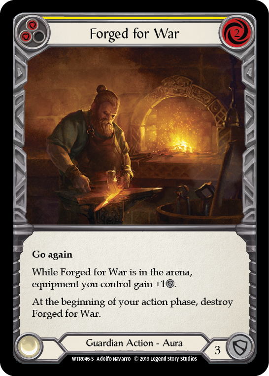 Forged for War [WTR046-S] Alpha Print Rainbow Foil | Good Games Cannington