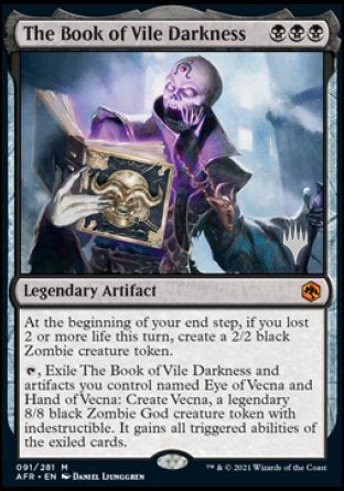 The Book of Vile Darkness (Promo Pack) [Dungeons & Dragons: Adventures in the Forgotten Realms Promos] | Good Games Cannington