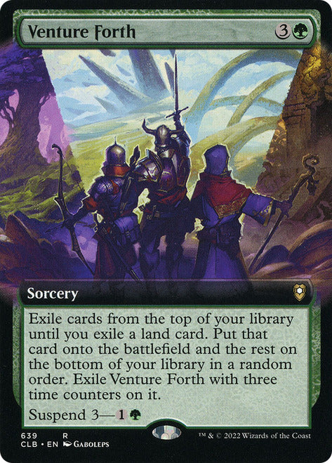 Venture Forth (Extended Art) [Commander Legends: Battle for Baldur's Gate] | Good Games Cannington