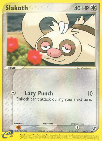 Slakoth (80/100) [EX: Sandstorm] | Good Games Cannington