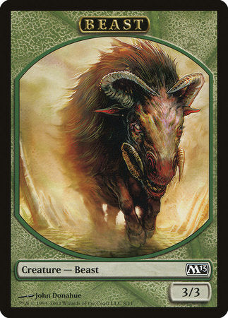 Beast Token [Magic 2013 Tokens] | Good Games Cannington