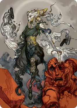 Tamiyo, Compleated Sage Art Card [Kamigawa: Neon Dynasty Art Series] | Good Games Cannington