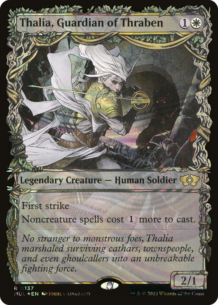 Thalia, Guardian of Thraben (Halo Foil) [Multiverse Legends] | Good Games Cannington