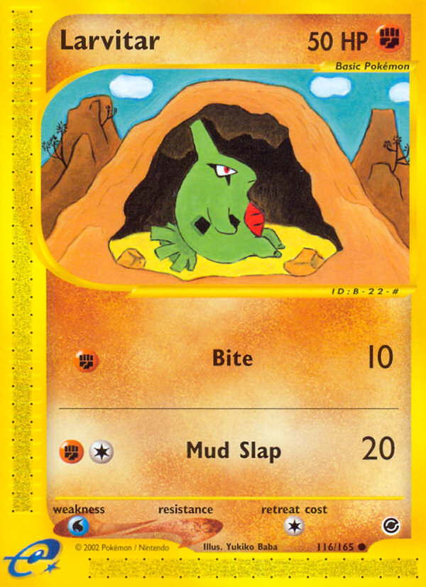 Larvitar (116/165) [Expedition: Base Set] | Good Games Cannington