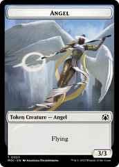 Angel (3) // Demon Double-Sided Token [March of the Machine Commander Tokens] | Good Games Cannington