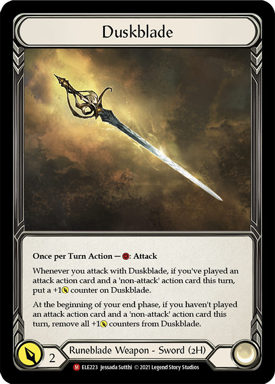 Duskblade [ELE223] (Tales of Aria)  1st Edition Cold Foil | Good Games Cannington