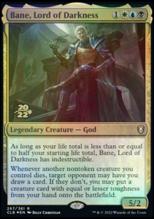 Bane, Lord of Darkness [Commander Legends: Battle for Baldur's Gate Prerelease Promos] | Good Games Cannington