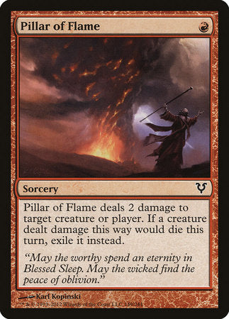 Pillar of Flame [Avacyn Restored] | Good Games Cannington