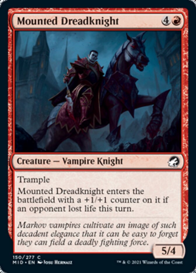 Mounted Dreadknight [Innistrad: Midnight Hunt] | Good Games Cannington