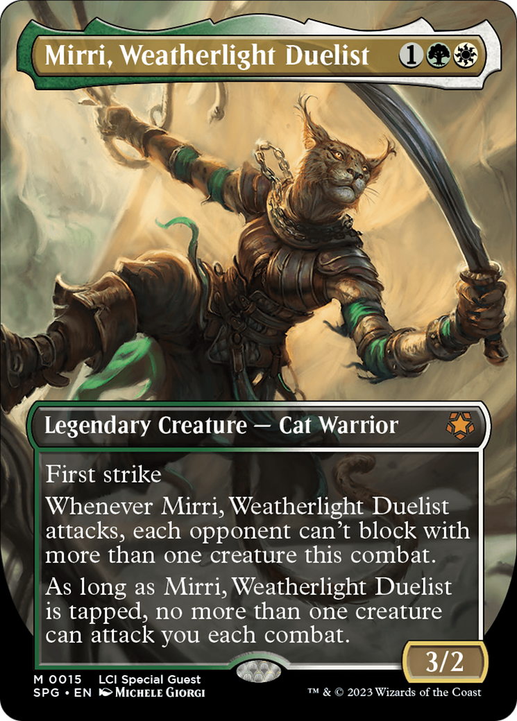 Mirri, Weatherlight Duelist (Borderless) [The Lost Caverns of Ixalan Special Guests] | Good Games Cannington