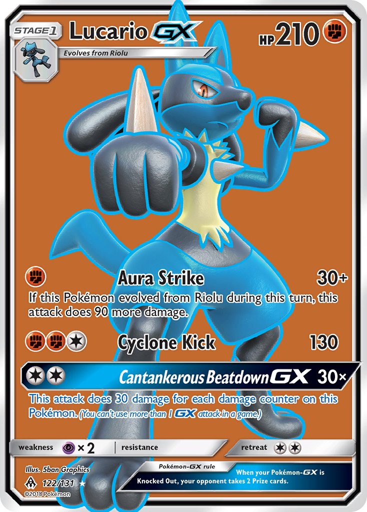 Lucario GX (122/131) [Sun & Moon: Forbidden Light] | Good Games Cannington