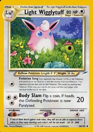 Light Wigglytuff (54/105) [Neo Destiny Unlimited] | Good Games Cannington