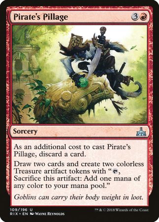 Pirate's Pillage [Rivals of Ixalan] | Good Games Cannington