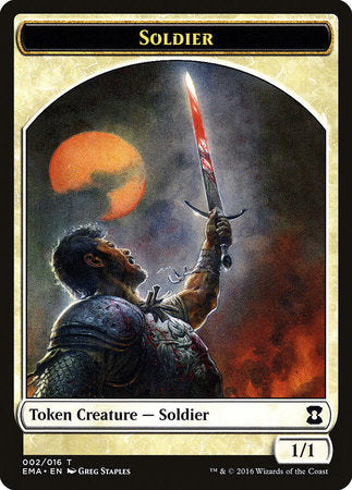 Soldier Token [Eternal Masters Tokens] | Good Games Cannington