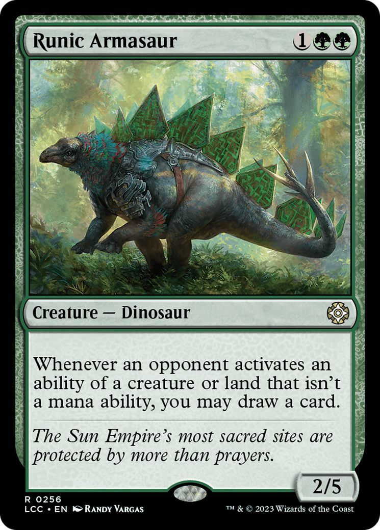 Runic Armasaur [The Lost Caverns of Ixalan Commander] | Good Games Cannington