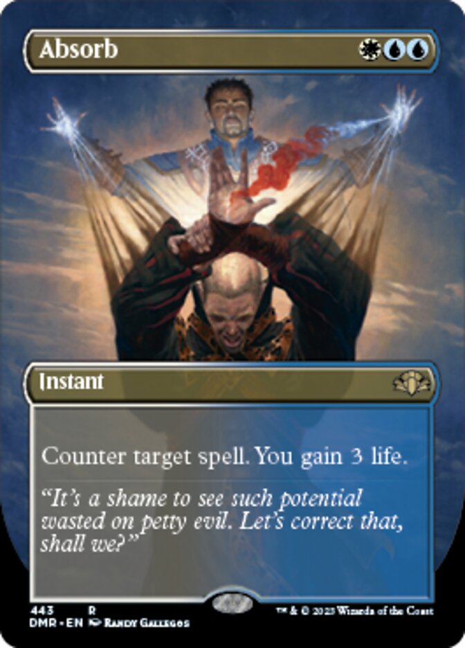 Absorb (Borderless Alternate Art) [Dominaria Remastered] | Good Games Cannington