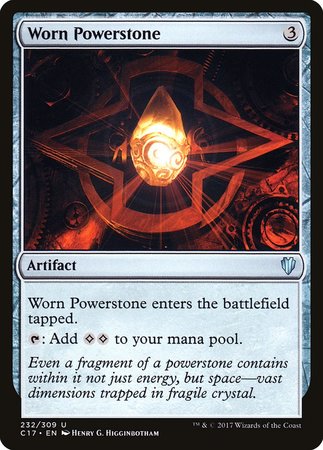 Worn Powerstone [Commander 2017] | Good Games Cannington