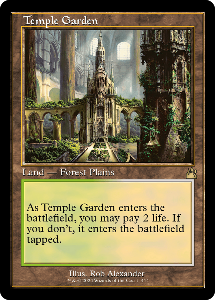 Temple Garden (Retro) [Ravnica Remastered] | Good Games Cannington