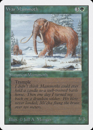 War Mammoth [Unlimited Edition] | Good Games Cannington