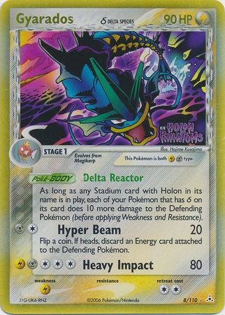 Gyarados (8/110) (Delta Species) (Stamped) [EX: Holon Phantoms] | Good Games Cannington