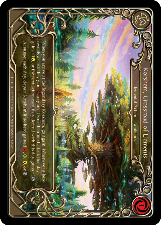 Korshem, Crossroad of Elements [ELE000] (Tales of Aria)  1st Edition Cold Foil | Good Games Cannington