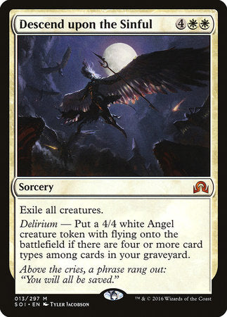 Descend upon the Sinful [Shadows over Innistrad] | Good Games Cannington
