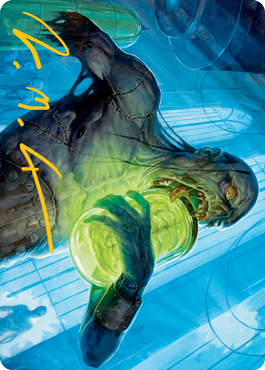 Larder Zombie Art Card (Gold-Stamped Signature) [Innistrad: Midnight Hunt Art Series] | Good Games Cannington