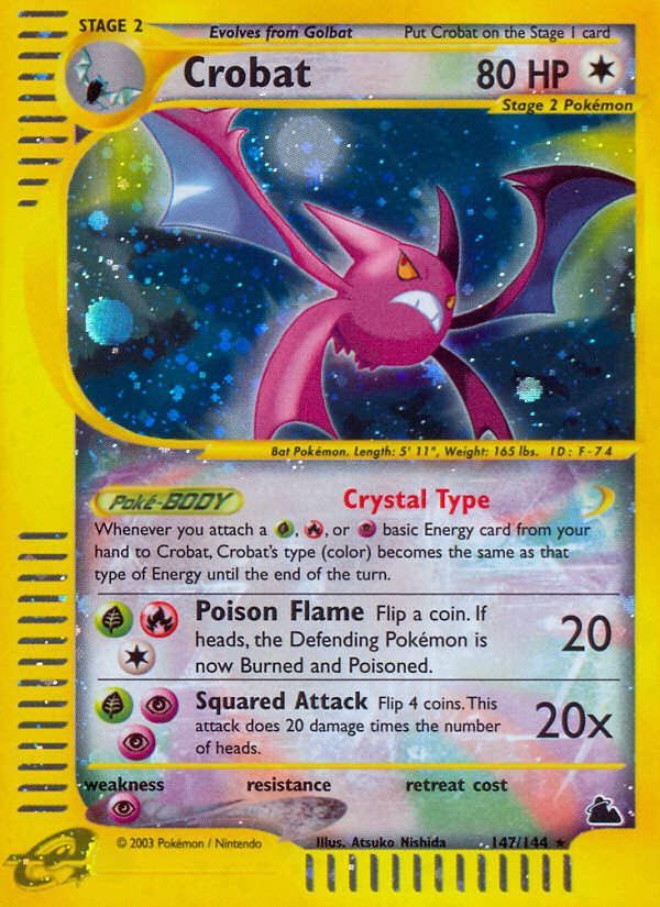Crobat (147/144) [Skyridge] | Good Games Cannington