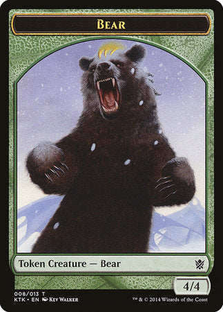 Bear Token [Khans of Tarkir Tokens] | Good Games Cannington