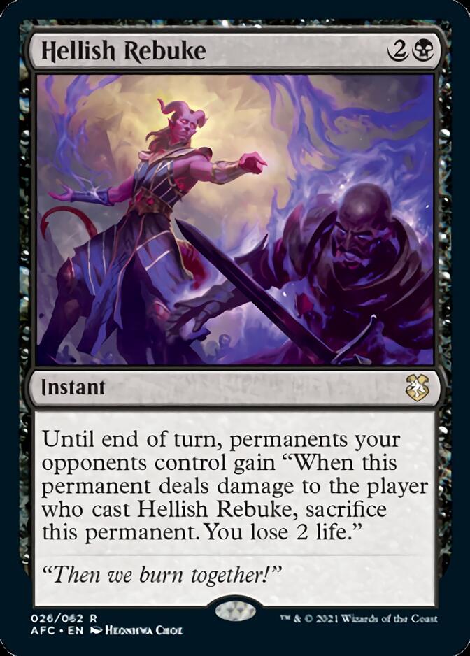 Hellish Rebuke [Dungeons & Dragons: Adventures in the Forgotten Realms Commander] | Good Games Cannington