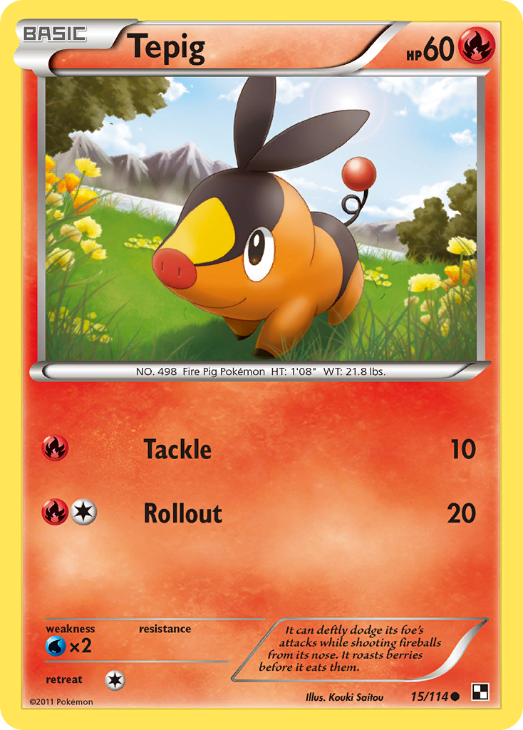 Tepig (15/114) [Black & White: Base Set] | Good Games Cannington