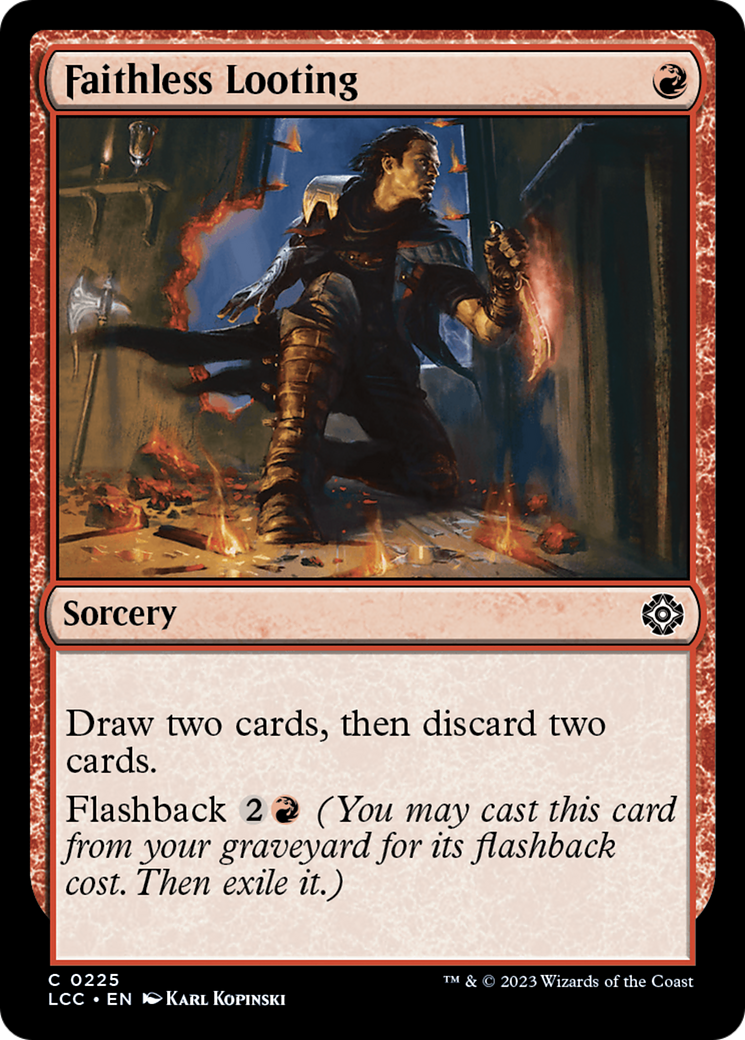 Faithless Looting [The Lost Caverns of Ixalan Commander] | Good Games Cannington