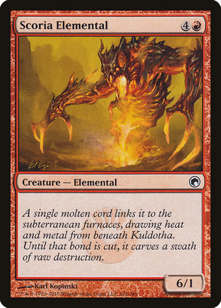 Scoria Elemental [Scars of Mirrodin] | Good Games Cannington