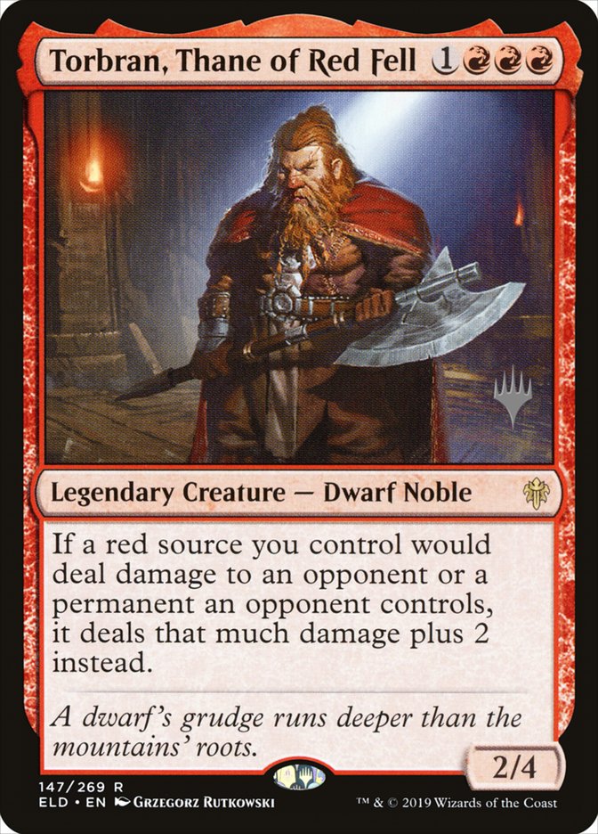 Torbran, Thane of Red Fell (Promo Pack) [Throne of Eldraine Promos] | Good Games Cannington